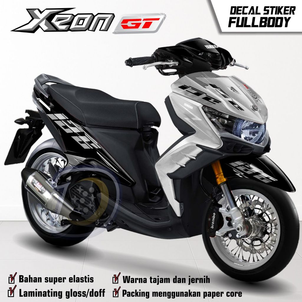 Stiker Motor Xeon Gt Decal Yamaha Xeon 125 Gt Striping Fullbody Xeon Gt Viet