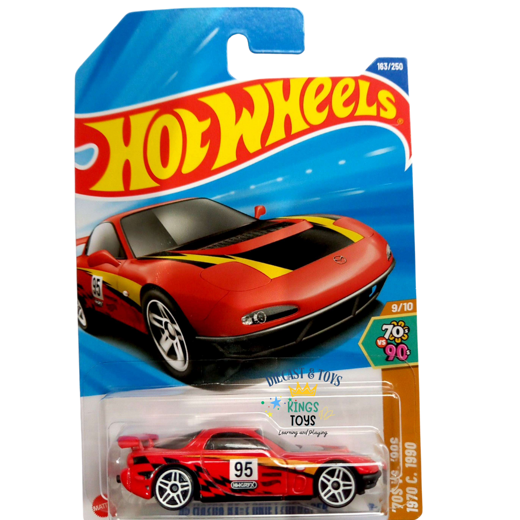 Hot Wheels 95 Mazda Rx-7 Drift/Deraper Merah No 95 Original Mattel