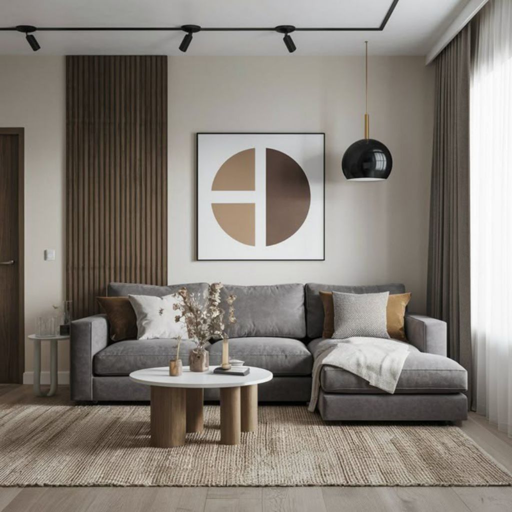 Sofa L Sudut Modern / Sofa L Sudut Scandinavian  / Sofa L Scandinavian Modern / Sofa 4 Seater / Sofa