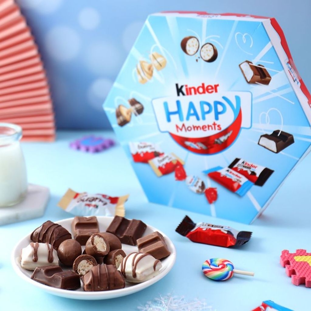 Kinder Happy Moments Mini Assorted Chocolate Gift Box Bueno Coklat Mix Import