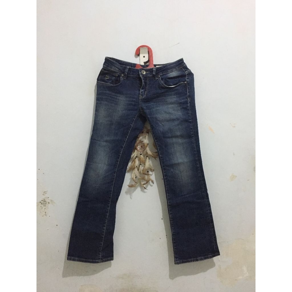 [preloved] straight jeans logo raw 1803 series