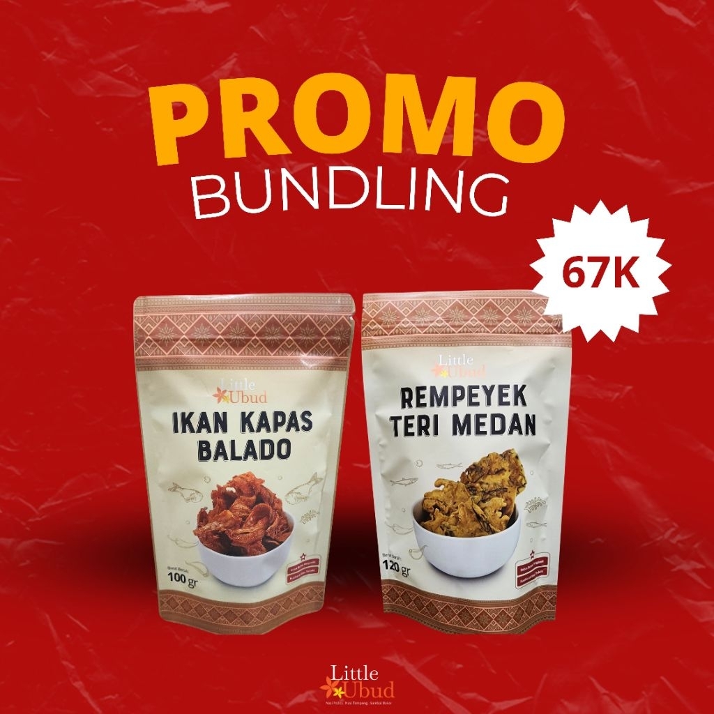 Promo Bundling Ikan Kapas Balado & Rempeyek Teri Medan