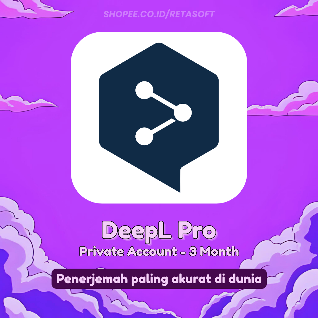 DeepL Pro | 3 Bulan | Personal Account | Full Garansi