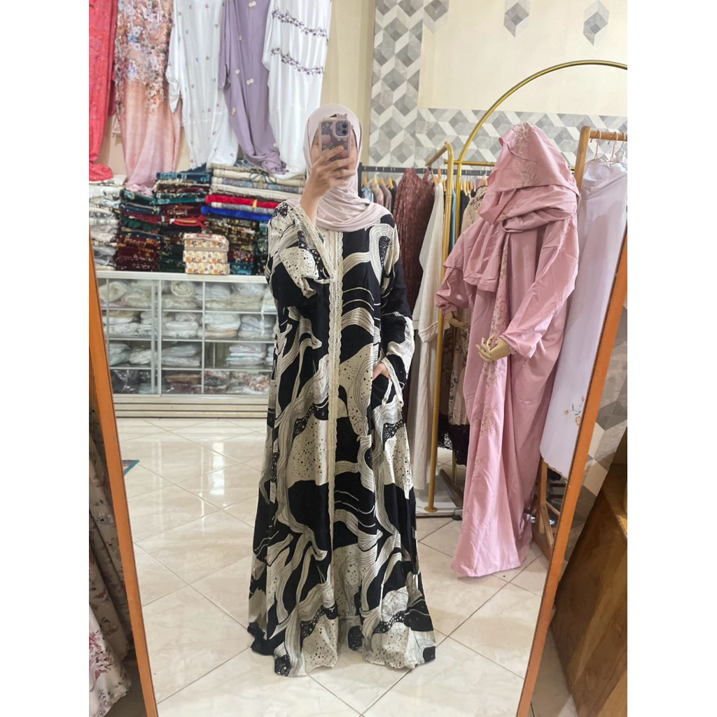 Abaya Daily rayon premium adem  / Daily Dress / Abaya Rayon