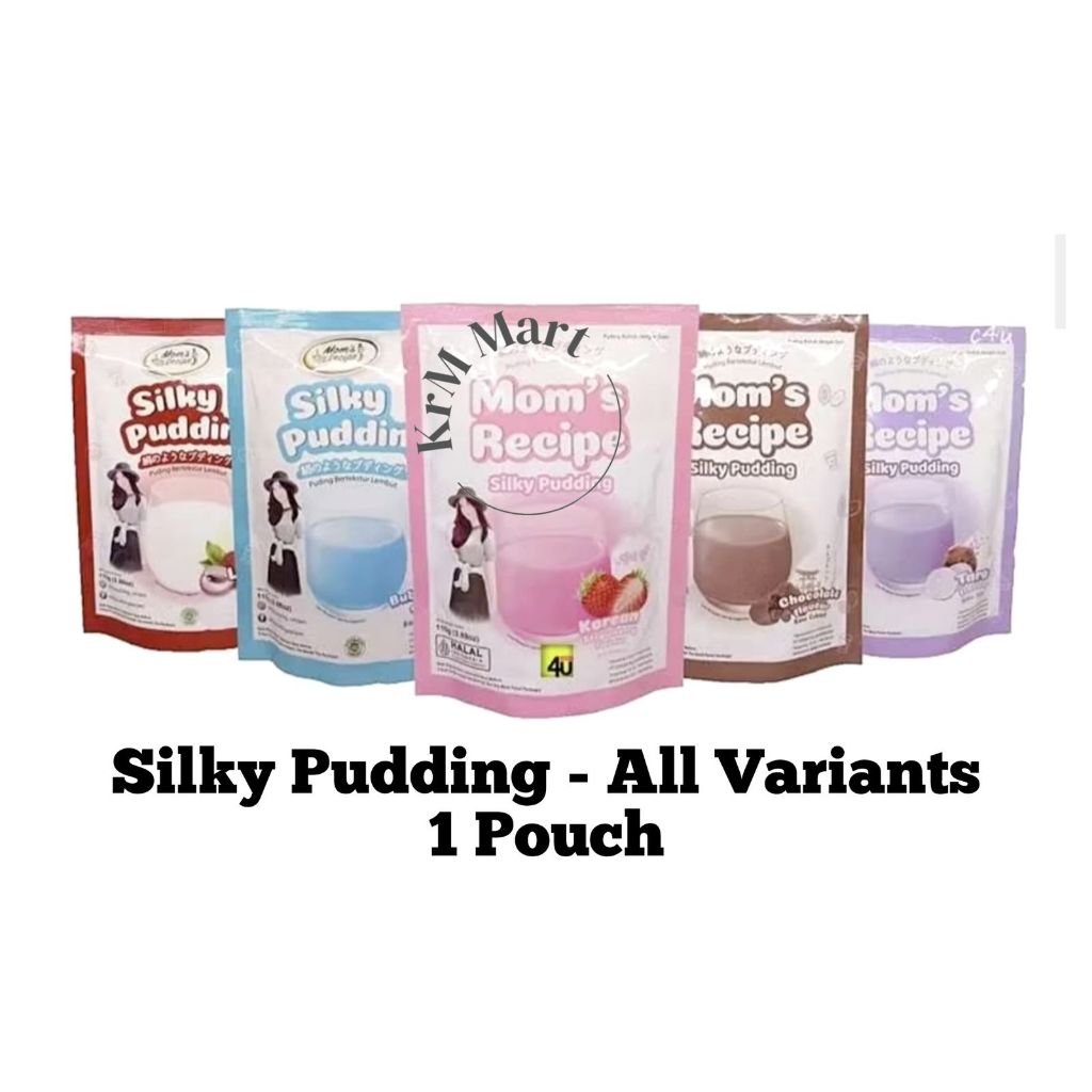 Silky Pudding Pouch All Varian 1 bungkus 110 gr rasa coklat cokelat chocolate taro leci lychee bubbl