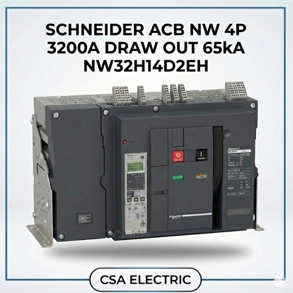 Schneider Masterpact NW32H1 4P 3200A 65kA Drawout - Tipe NW32H14D2EH Original ACB Schneider Masterpa