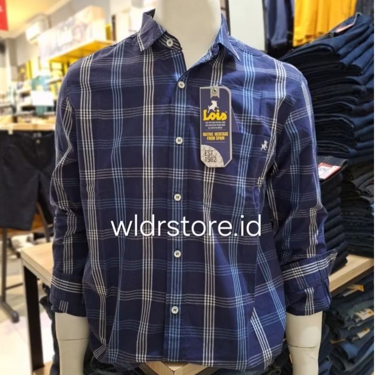 KEMEJA PRIA BRAND LOIS ORIGINAL SLIMFIT 423