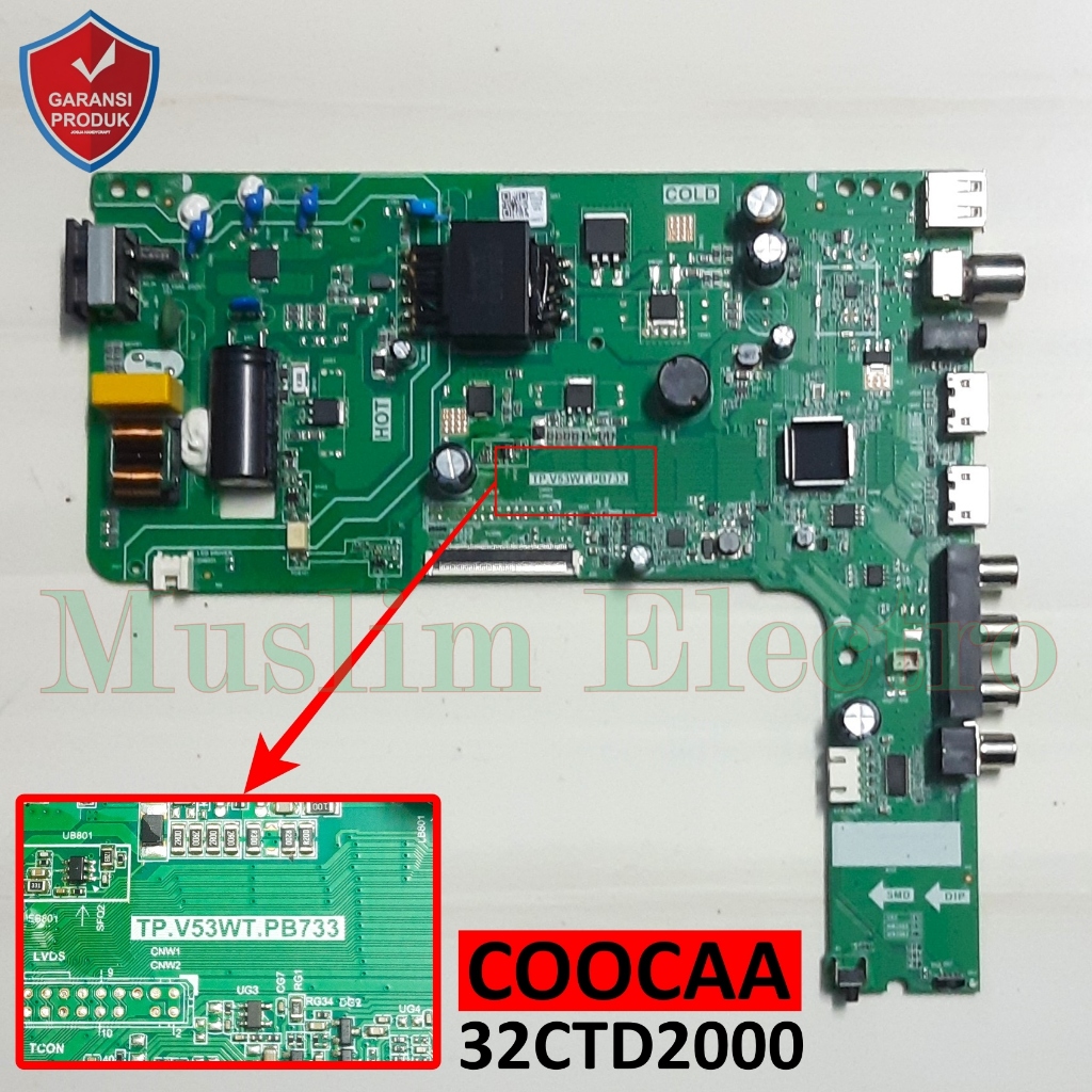 Mainboard LED TV Coocaa 32CTD2000