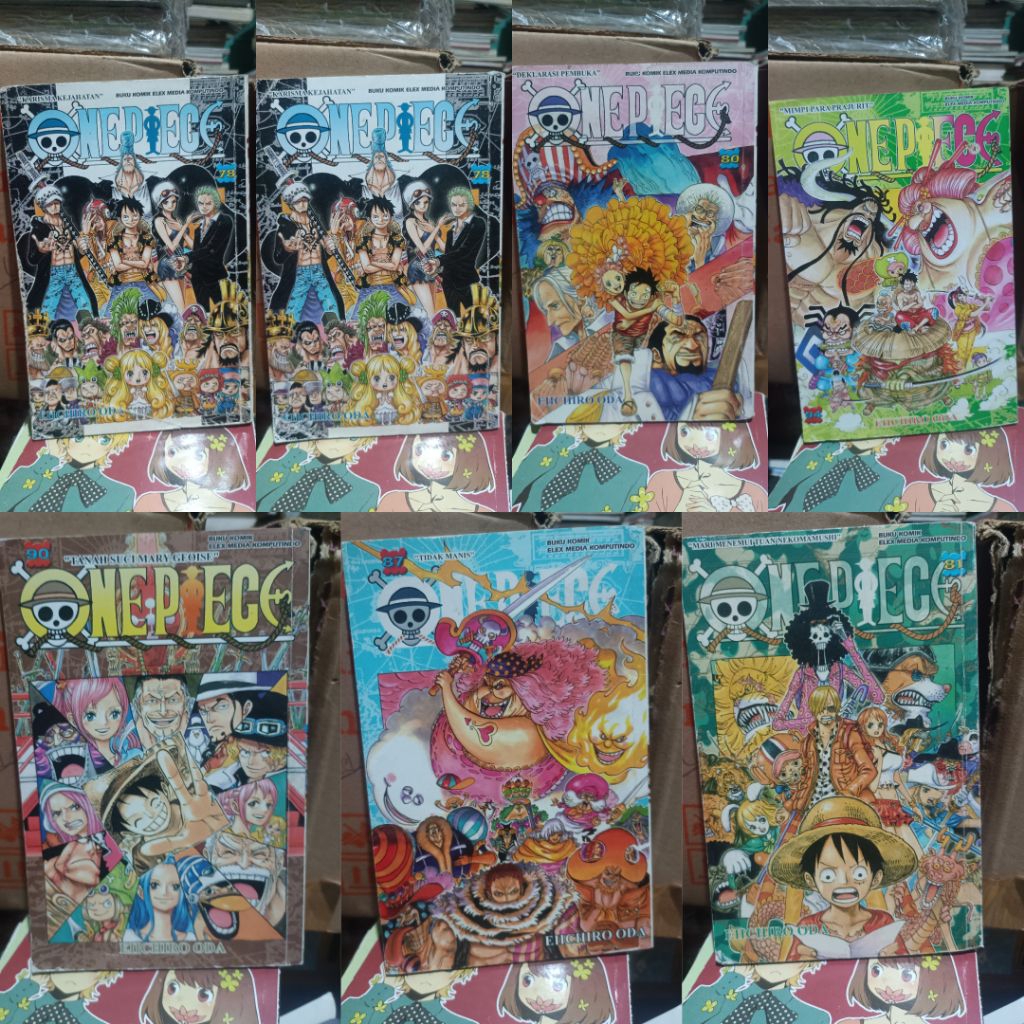 Komik one piece 78,80,81,87,90,94 / komik one piece vol 78,80,81,87,90,94