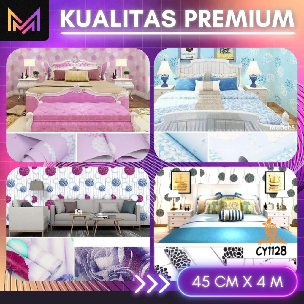 Wallpaper Dinding Kamar Aesthetic Wallpaper Dinding Motif Bunga Wallpaper Dinding Ruang Tamu Aesthet