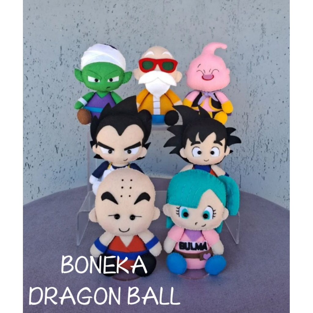 Boneka karakter dragon ball flanel/boneka hiasan flanel/souvenir flanel