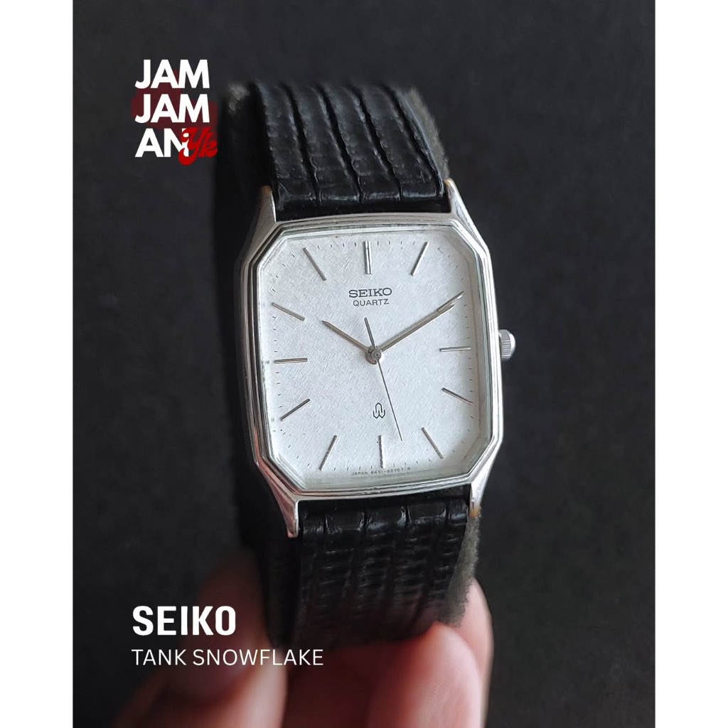 Seiko Tank Quartz Snowflake Dial