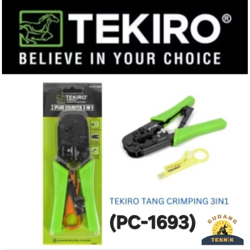Tekiro Tang Crimping Tekiro 3in1 PL-PC1693 / Tang Crimping