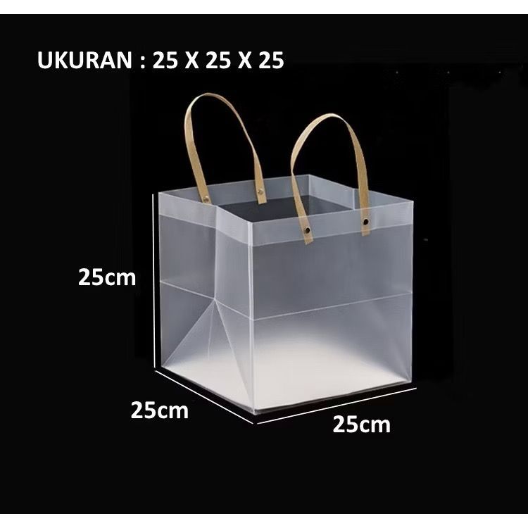 Tas Mika Souvenir / Goodie Bag/ PP Doff Polos / Kuat Transparan / Hampers