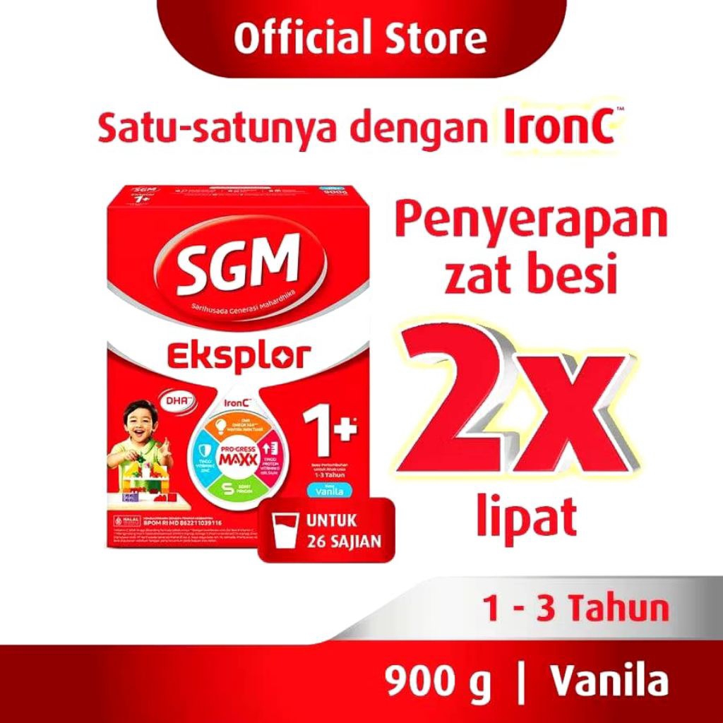 Susu anak SGM 1 plus untuk umur 1-3 tahun ukuran 900gram