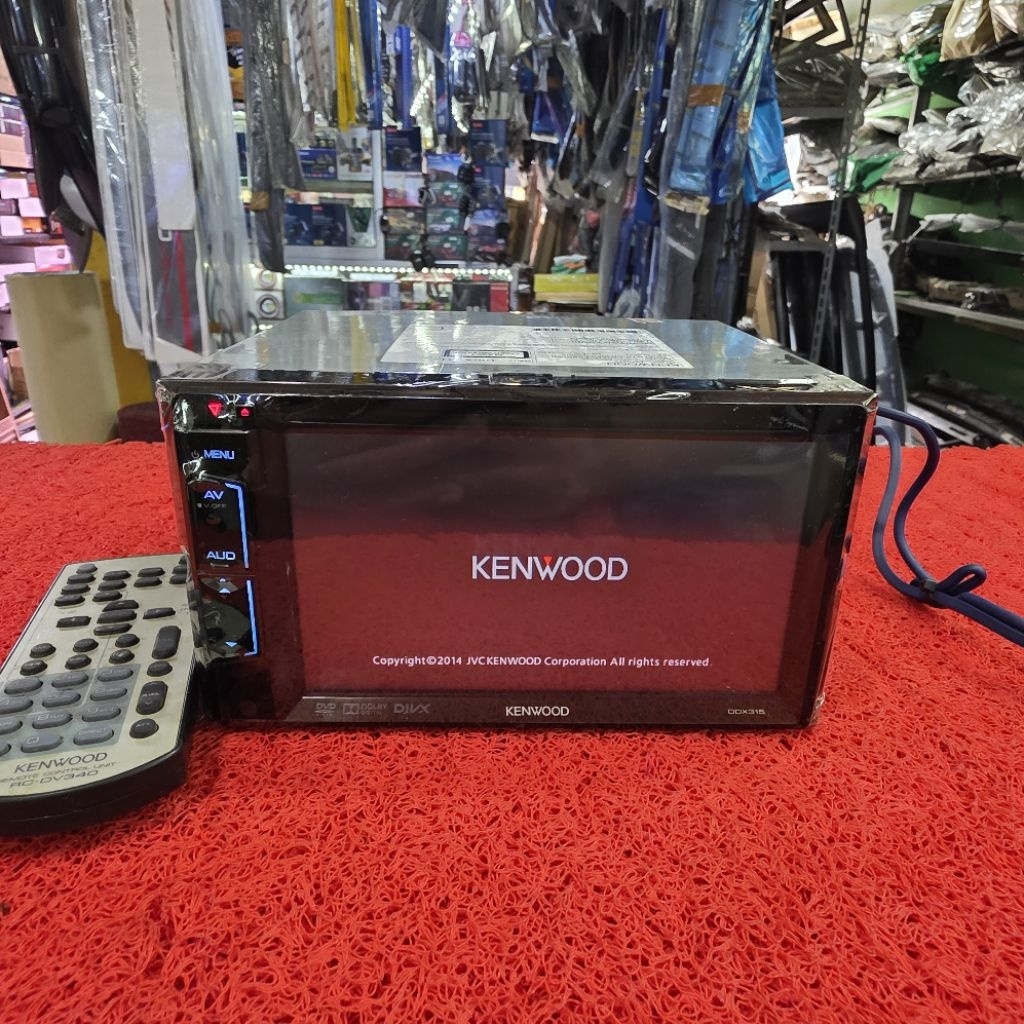 Head Unit KENWOOD DDX315 USB CD Radio FM AM sudah dipasang Bluetooth