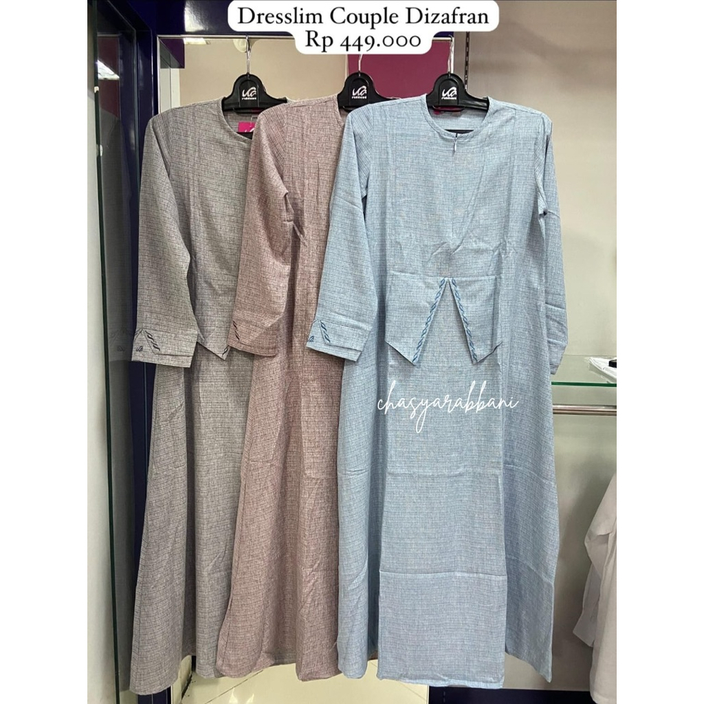 Rabbani - Baju Sarimbit Couple Dizafran Rabbani - Gamis dan Koko couple Lebaran Rabbani Ori