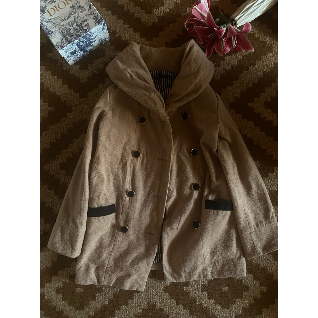 LONG COAT/BLAZER MOCCA BALMAIN SAILOR