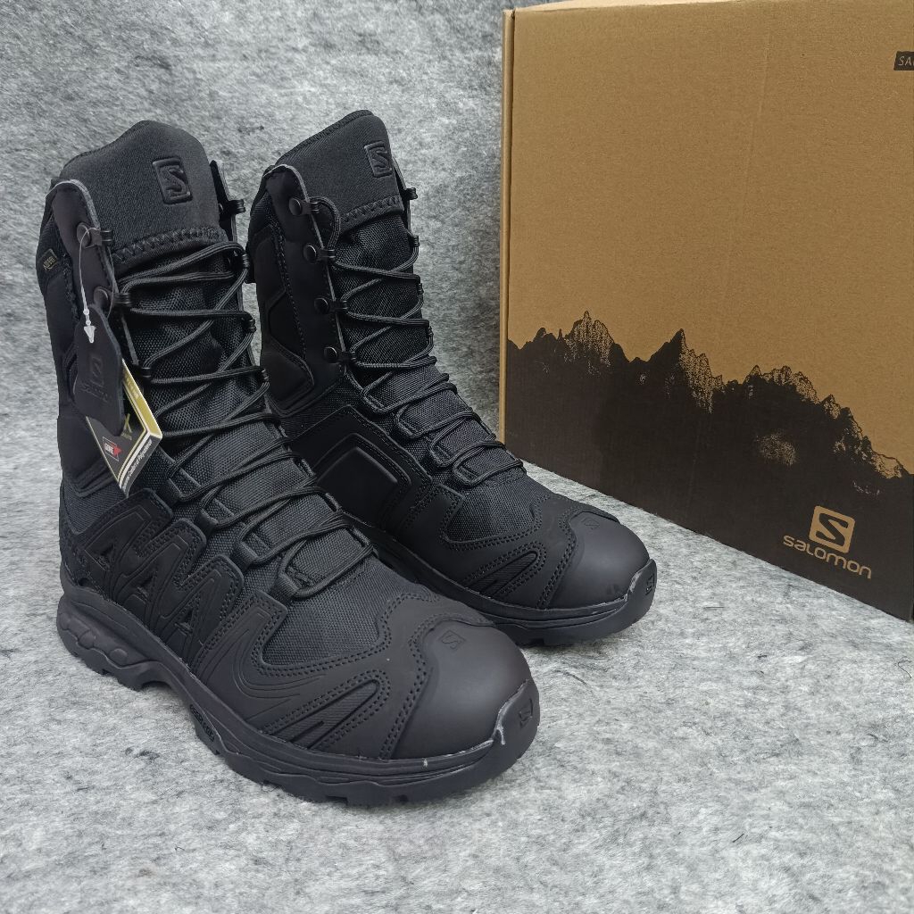 Sepatu BOOTS Salomon Hitam 8 Inc / Sepatu PDL Salomon Hitam / Sepatu Salomon Hitam