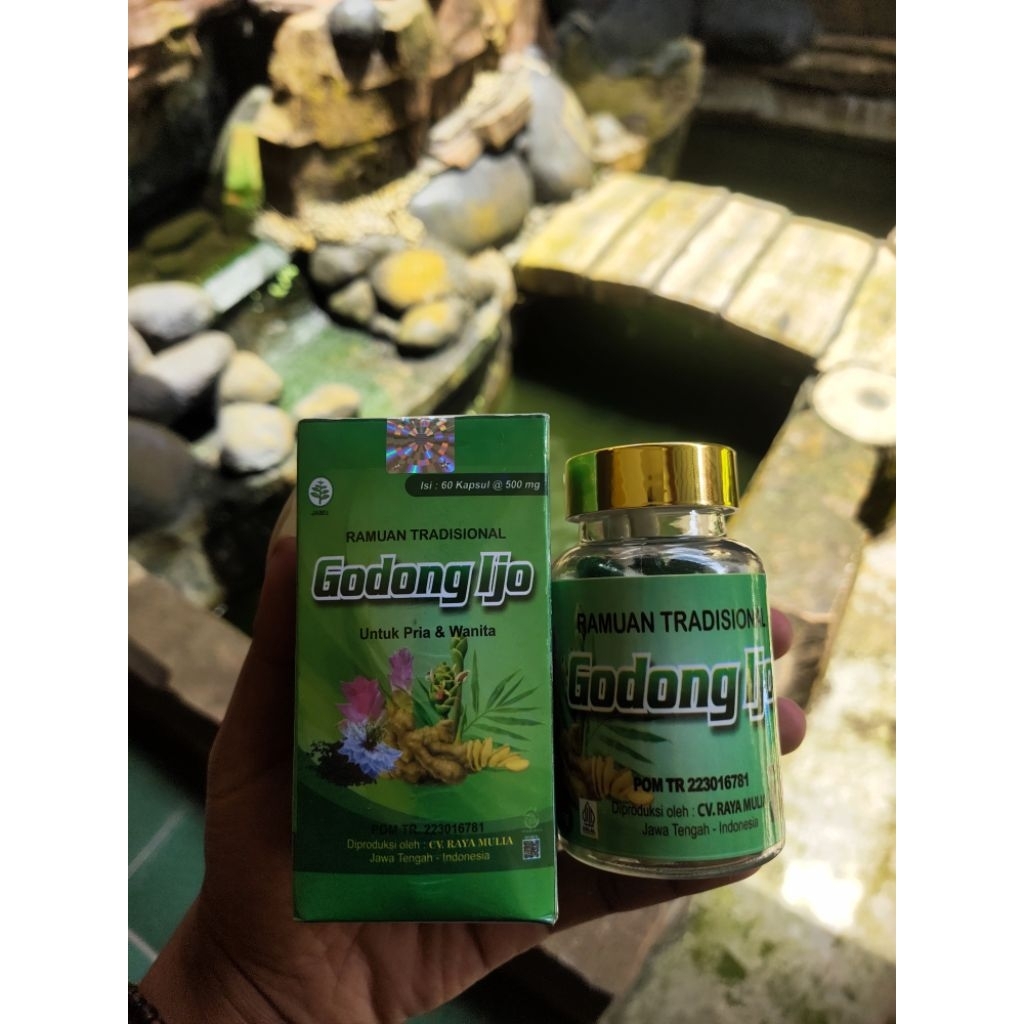 Godong ijo kapsul original BPOM obat saraf kejepit herbal asam urat nyeri sendi pegal linu rematik