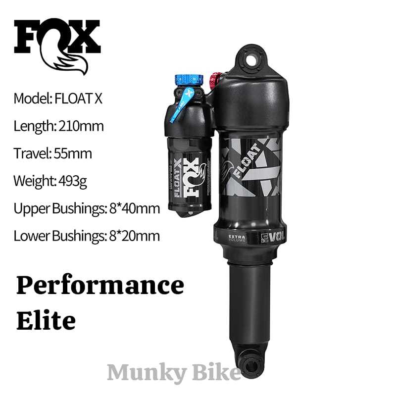 FOX Float X Rear Shock RS 210 x 55 mm 210mm Performance Elite Sepeda MTB Enduro Siskiu T Rearshock