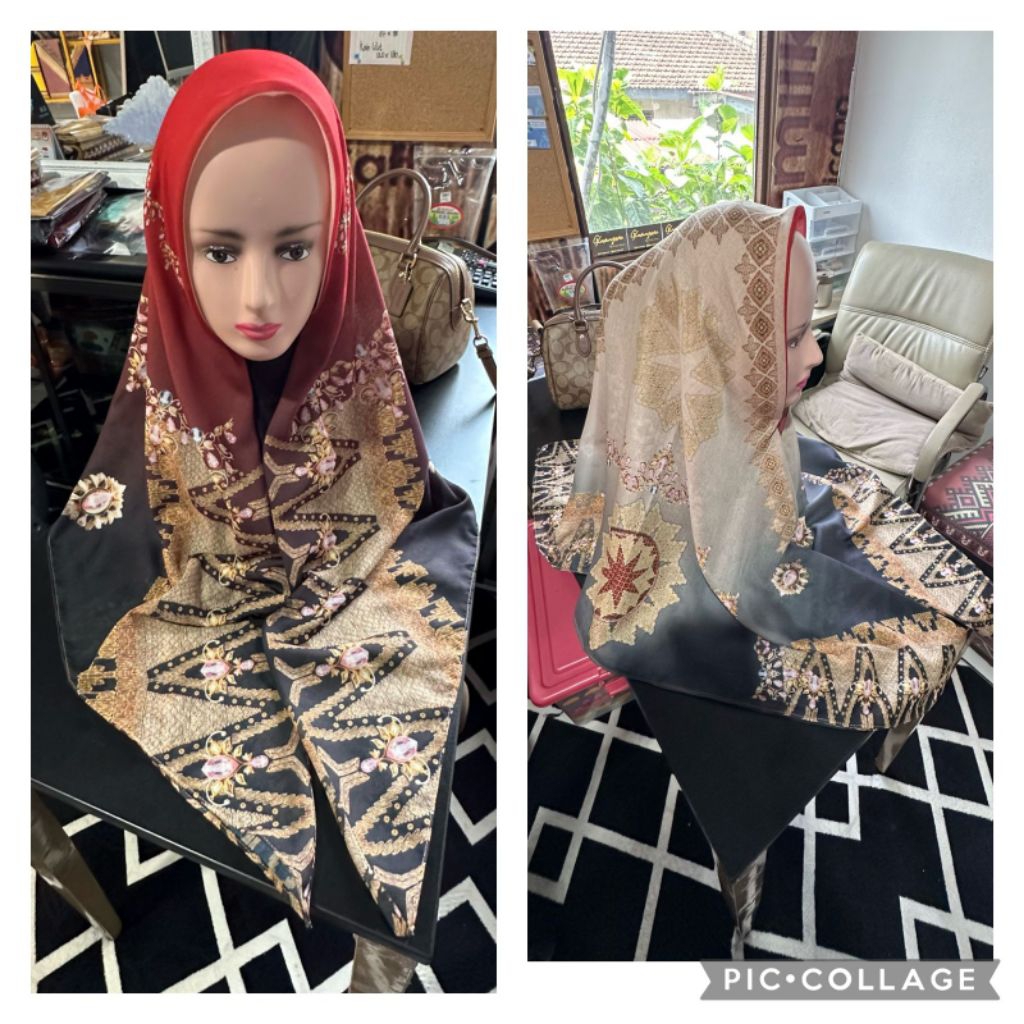 jilbab segiempat premium glamazone