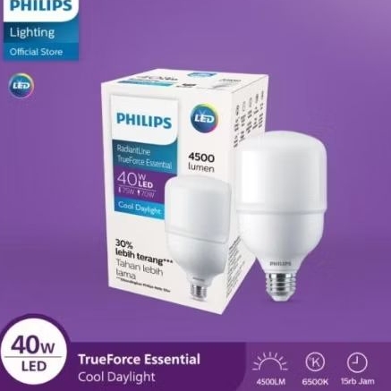 Lampu Philips 40W Bohlam 40 Watt Led 40 W Hemat energi Putih Terang SNI Original Ori Murah Promo