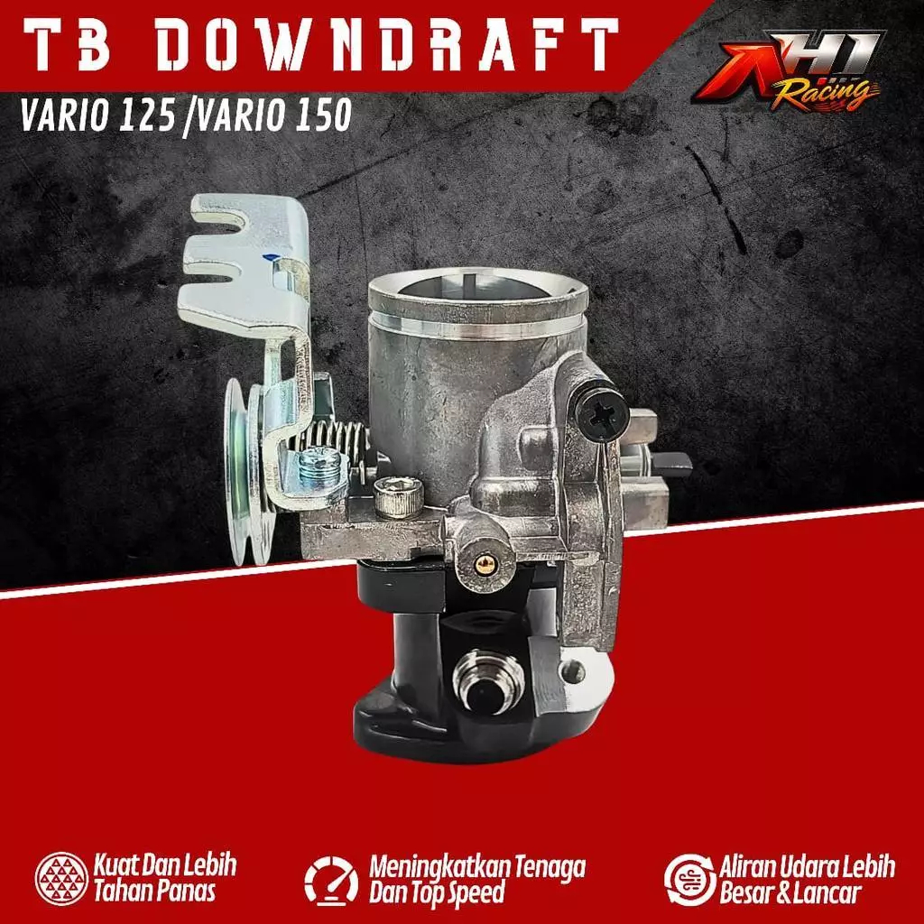 Throttle Body Tb Downdraft Vario 125 150 AH1 Racing - Intake Tuas Gas Downdraft Vario 125 150
