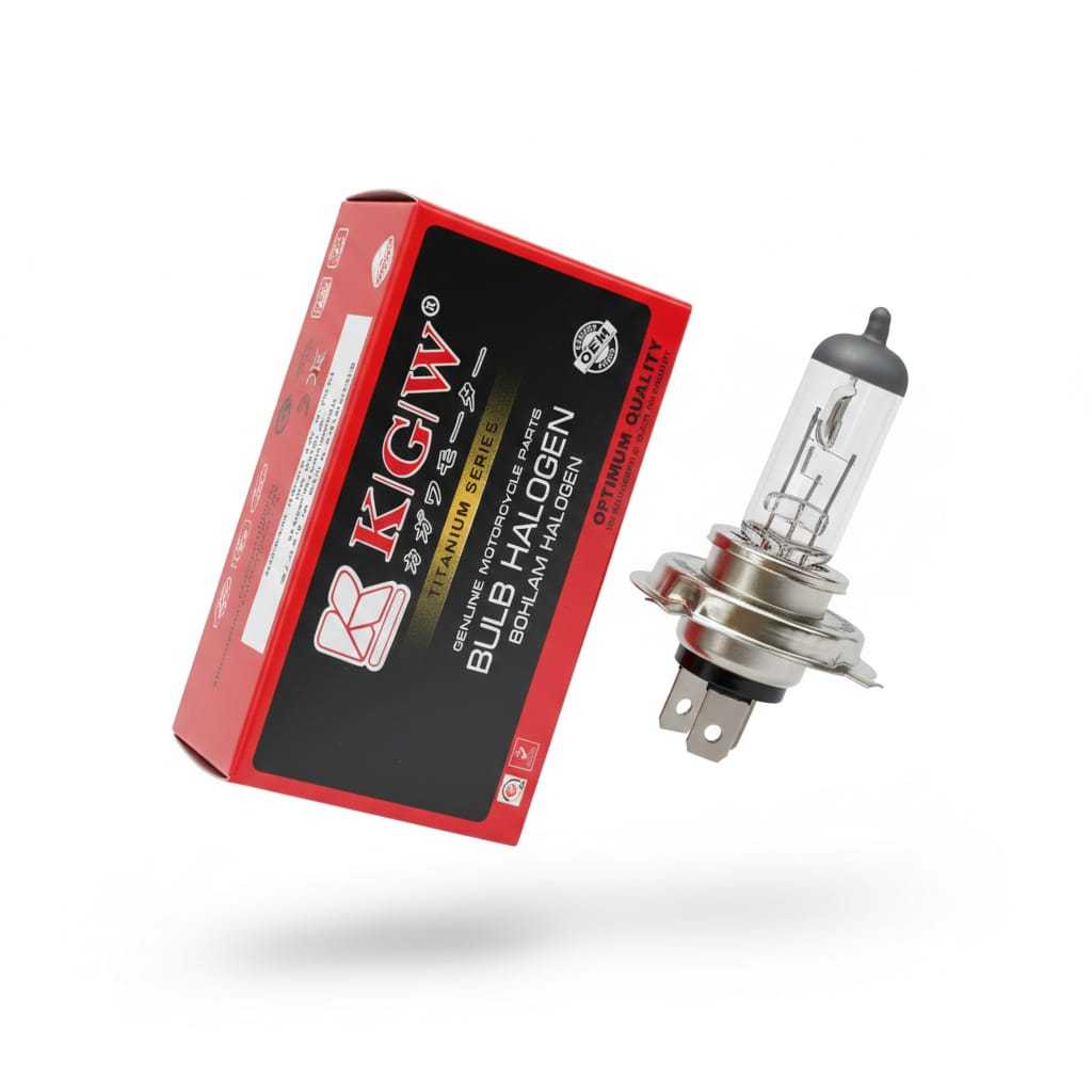 KAGAWA BOHLAM DOP LAMPU DEPAN MOTOR MATIC BEBEK SPORT H4 HALOGEN 12V ORIGINAL