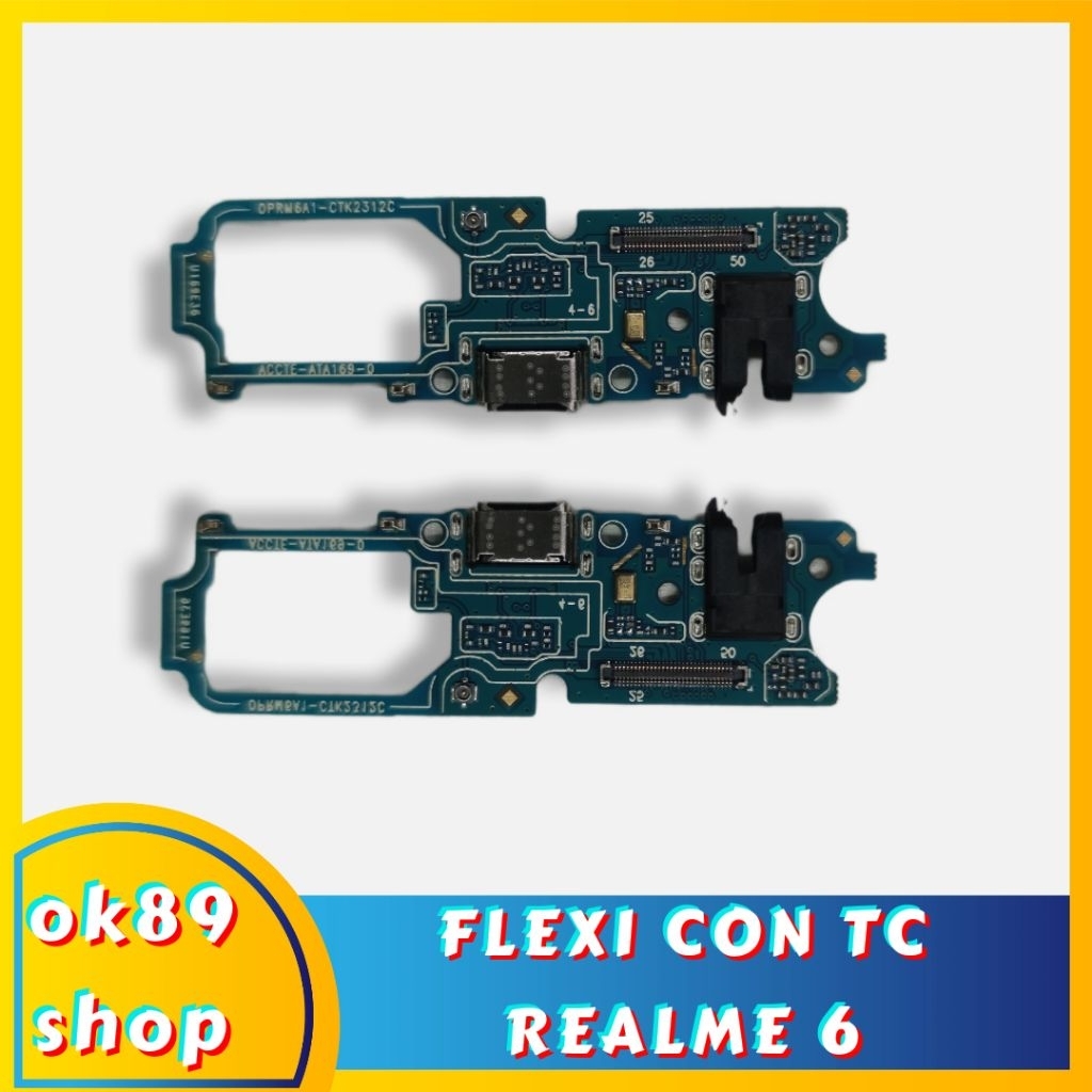 FLEXI CON T/C+MIC+HF - PAPAN CASAN - KONECTOR REALME 6 FULL IC-IC