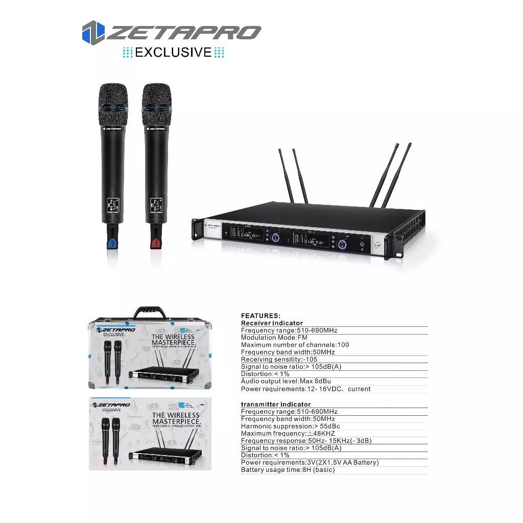 MIC WIRELESS ZETAPRO EXCLUSIVE / Zetapro Exclusive / ZETAPRO ORIGINAL