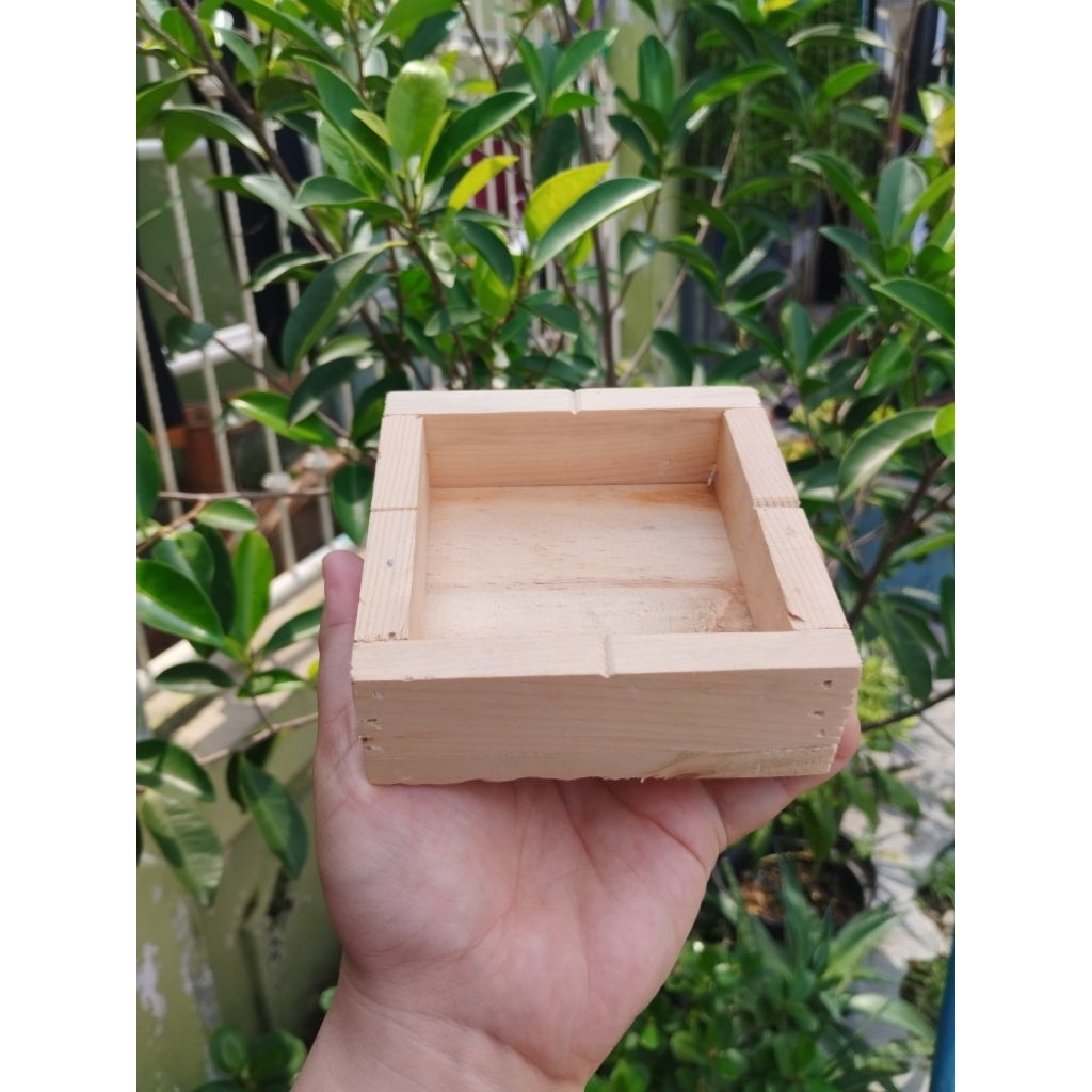 Asbak Bahan Kayu Pinus / Souvenir Pernikahan Asbak Kayu Murah Estetik