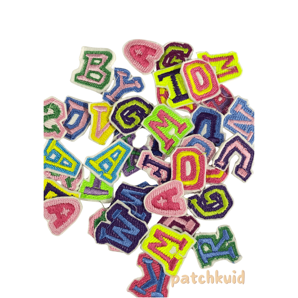 Patch Bordir Huruf Patch Huruf Tempel/Iron On