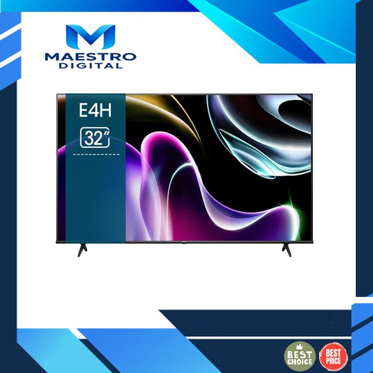 HISENSE 32E4H TV 32 inch Vidaa Smart HD TV-Bezelles design-Dual Band Wifi 32-E4H / 32 E4H / E4H