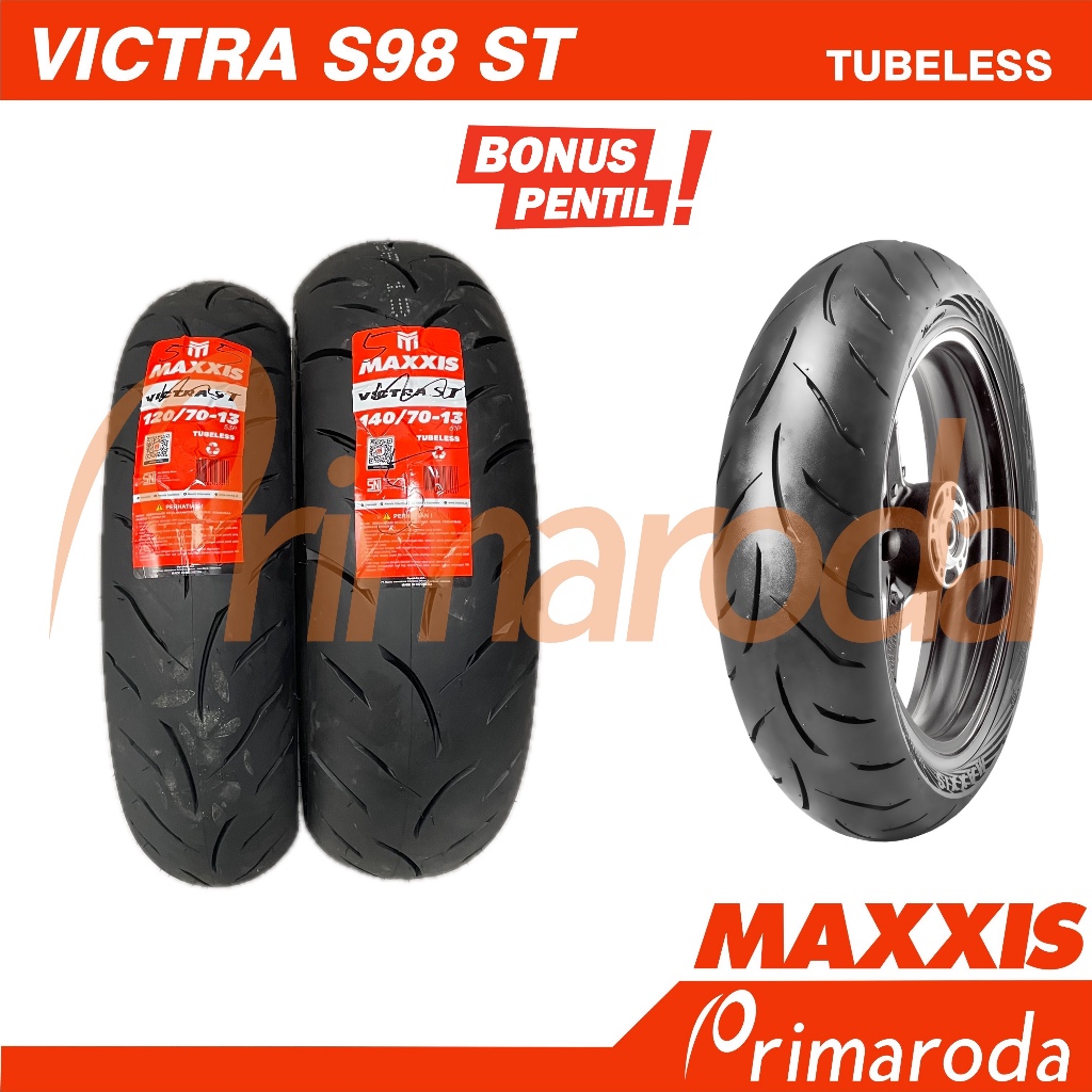 Sepasang Ban Yamaha NMAX upgrade Tubeless Maxxis Victra S98ST