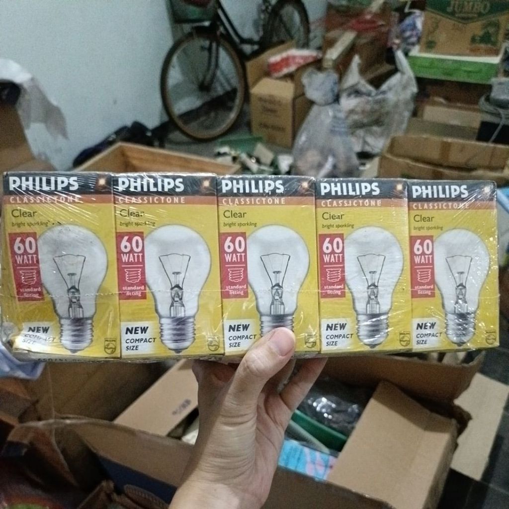 Cuci Gudang Philips Lampu Bohlam 15w, 25w, 60w, 100w, Lampu Kandang Ayam