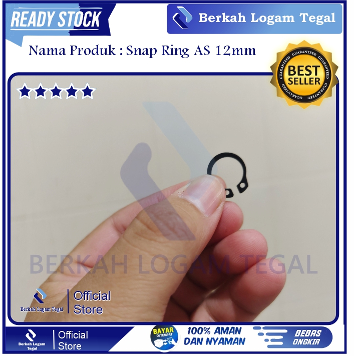 Snap ring Shimizu As 12mm Spare Part Pompa Air