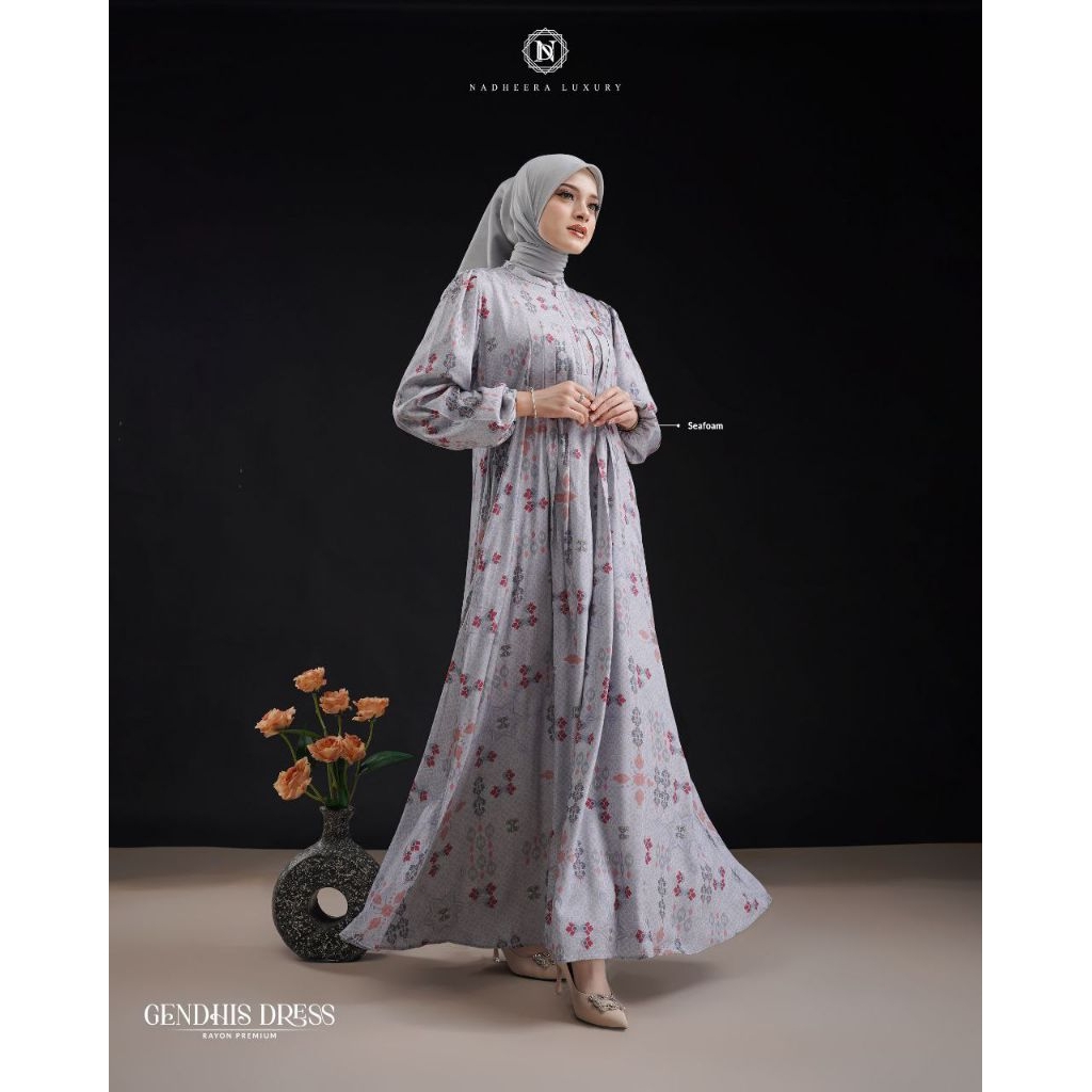 GENDHIS DRESS||DRESS RAYON PREMIUM||NADHEERA LUXURY