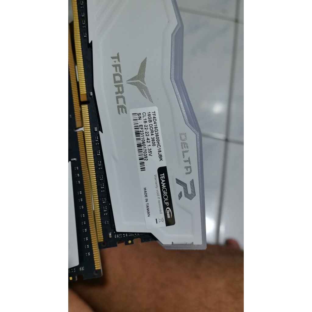 RAM T FORCE 32GB 16X2 3600