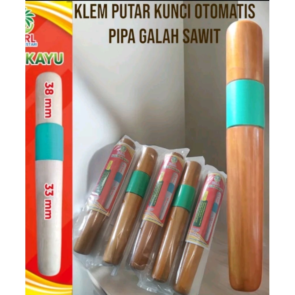 KLEM PUTAR OTOMATIS KAYU ( 33-38 )KAPINIS KERAS UNTUK PIPA EGREK.