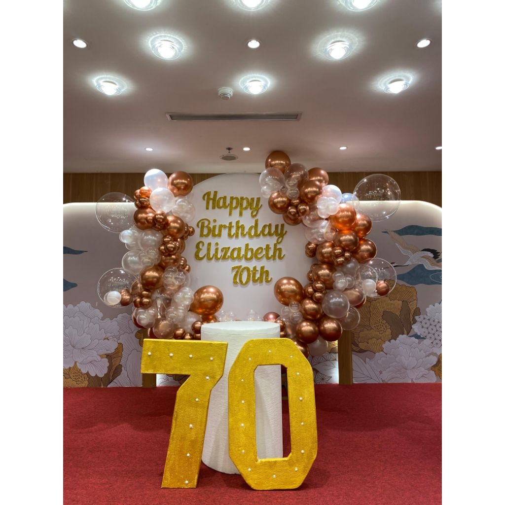 Balon dekor bulat/balon dekorasi/dekorasi acara/ulangtahun/ring bulat/balon