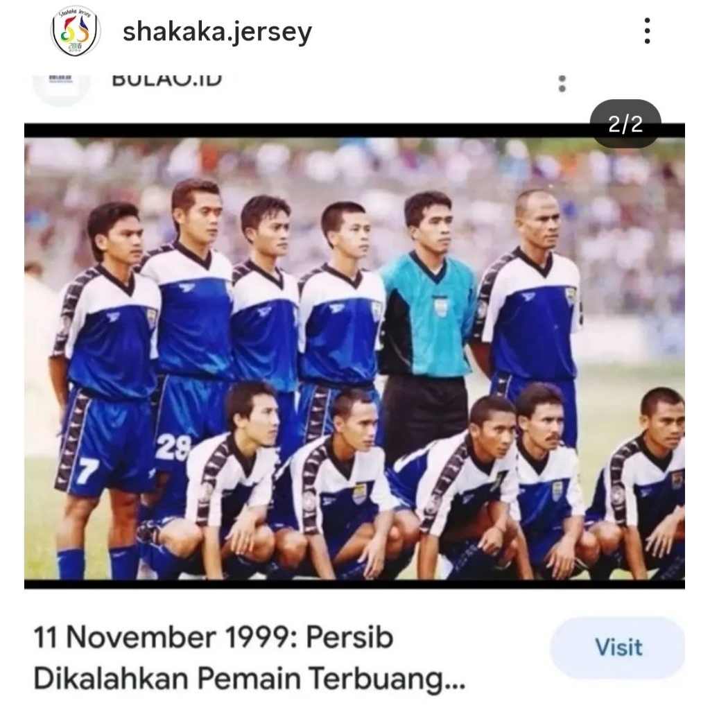jersey retro gk persib 1999