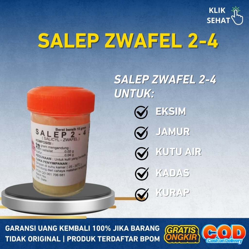 Salep 2-4 Zwafel Salep Untuk Kutu Air Kurap Kadas Dan Jamur Salep Belerang Salep Sulfur