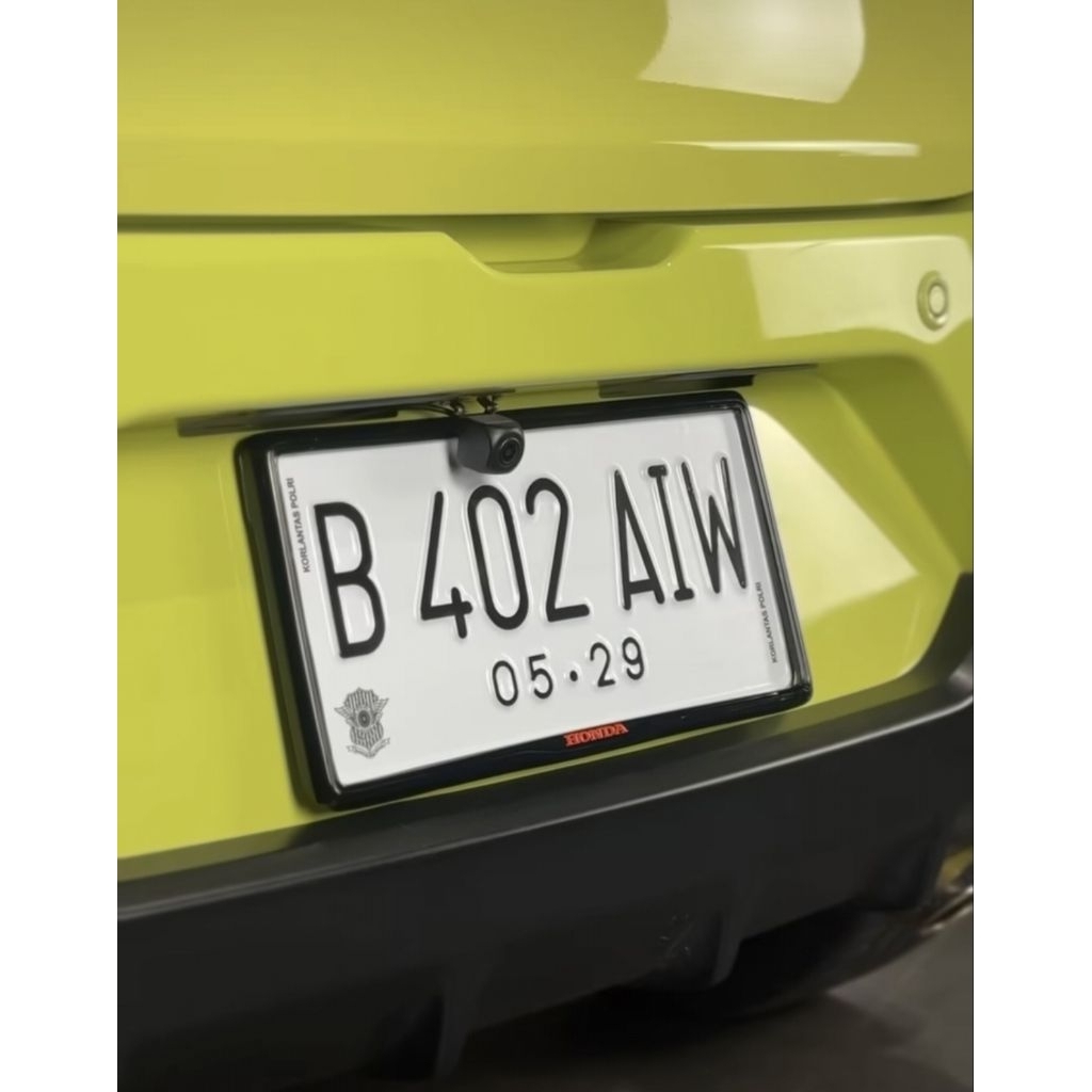 Plat Nomor Mobil JDM Font Baru Warna Putih dan Hitam