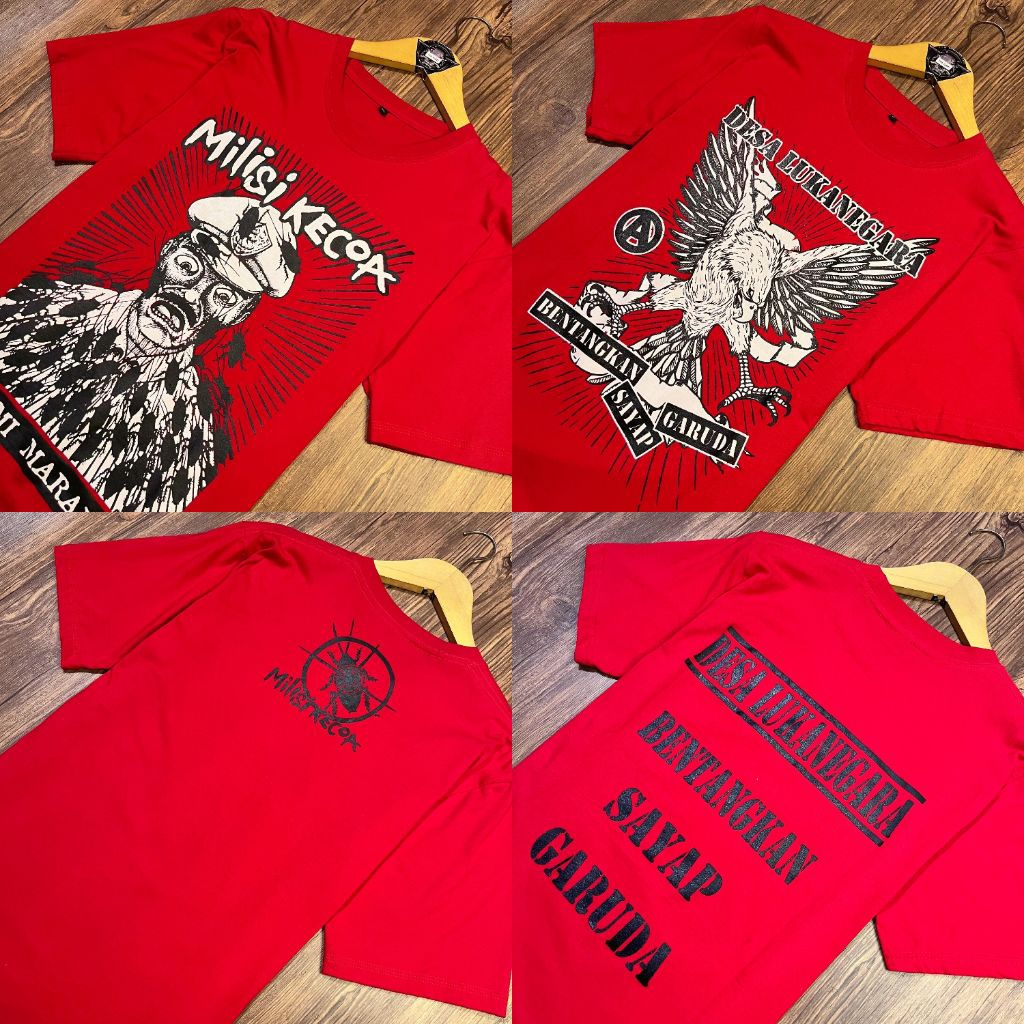 KAOS MILISI KECOA || KAOS DESA LUKANEGARA || KAOS BAND || KAOS MUSIK || KAOS PUNK || TSHIRT BAND