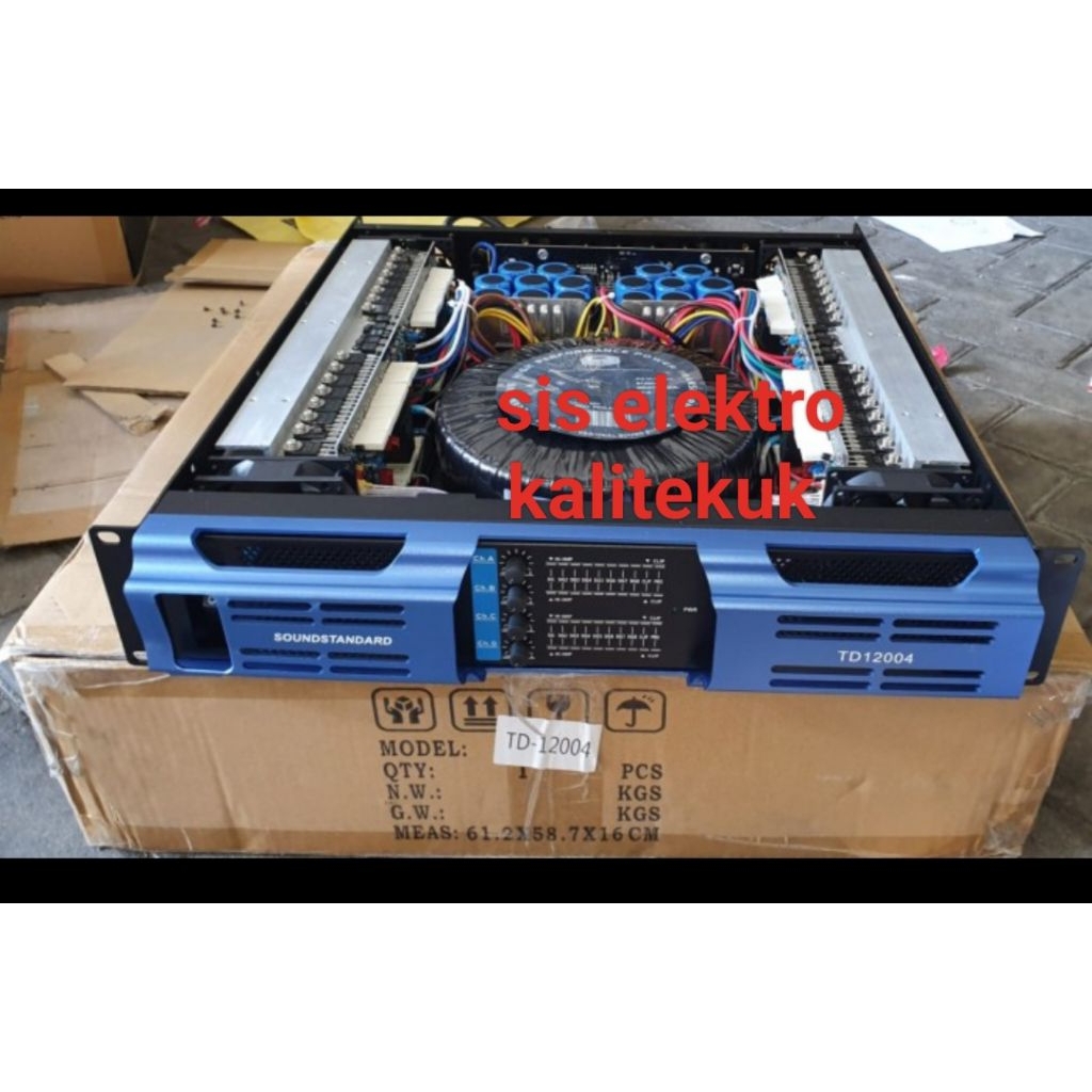 Power amplifier Soundstandar td12004 power 4 Chanel class h