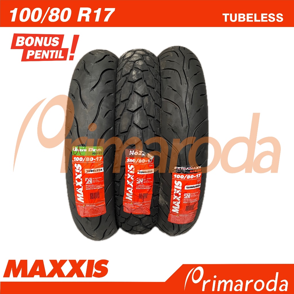 Ban Depan Yamaha Byson Fi Tubeless MAXXIS 100/80 Ring 17