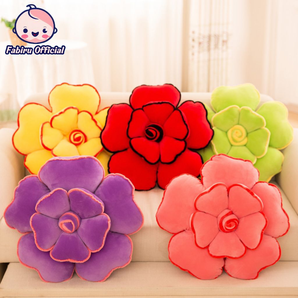 Bantal Bunga Mawar Bantal Hiasan Kursi Bantal Sofa