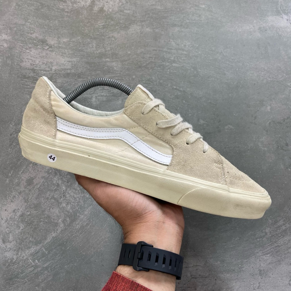 [Size 44] Rare Vans Sk8-Low Contrast Bone Cream White (VN0A5KXDBWQ) Second Original Kondisi Nominus.