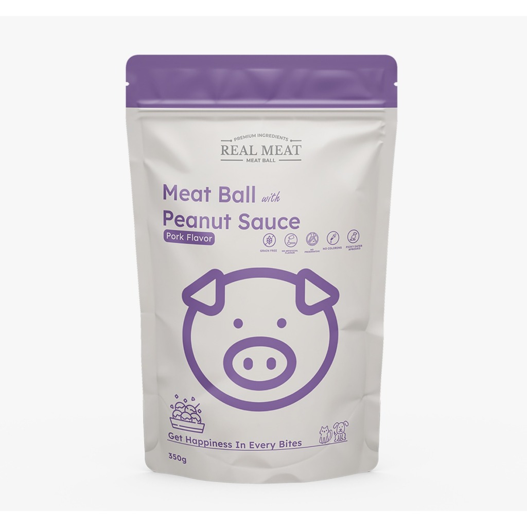 Real Meat Pork Meat Ball With Peanut Sauce